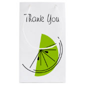 Sac cadeau petit format Citrus Lime Merci (Dos)