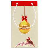 Sac Cadeau Petit oiseau de Noël (Dos)