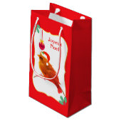 Sac Cadeau Petit oiseau de Noël Cantique (Dos Angle)