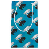 Sac Cadeau Petit ours d'ours sur bleu (Devant)