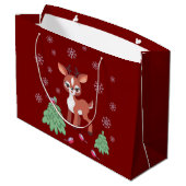 Sac cadeau petit renne mignon (Dos Angle)