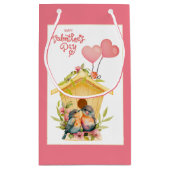 Sac cadeau petit Saint-Valentin pour inséparables (Dos)