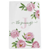 Sac cadeau photo aquarelle avec monogramme et pivo (Devant)