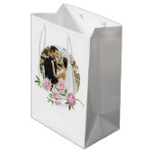 Sac cadeau photo aquarelle avec monogramme et pivo (Dos Angle)