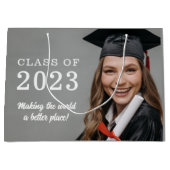 Sac cadeau photo de diplôme (Devant)