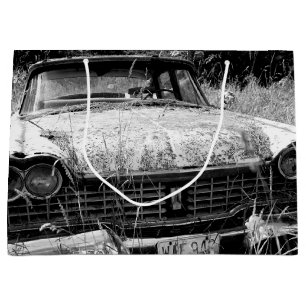 Sac cadeau photo de voiture Plymouth abandonné