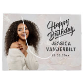 Sac cadeau photo élégant personnalisé (Dos)