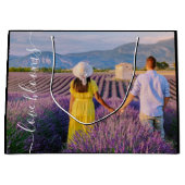 Sac Cadeau Photo "L'amour Fleurit" (Devant)
