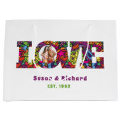 Sac cadeau photo Love des années 1960 (Devant)