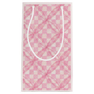 SAC Cadeau PINK CHECK QUILT / Rose Pâle
