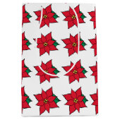 Sac cadeau Poinsettia (Devant)
