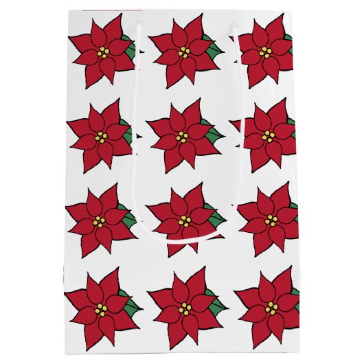 Sac cadeau Poinsettia (Dos)