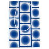 Sac cadeau - Points bleus dans les cadres (Devant)