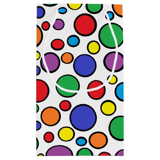 Sac cadeau Pois coloré (Dos)