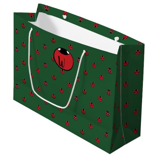 Sac cadeau Pois Ladybug (Devant Angle)