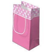 Sac cadeau Pois rose (Dos Angle)