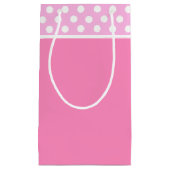 Sac cadeau Pois rose (Devant)