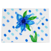 Sac cadeau Polka-Dot Bleu (Devant)