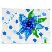 Sac cadeau Polka-Dot Bleu (Dos)