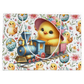 Sac Cadeau Poule de Train de Pâques (Dos)