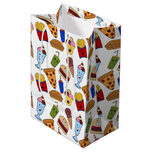 Sac cadeau pour alimentation rapide amusant (Devant Angle)