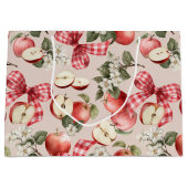 Sac cadeau pour Baby shower Apple & En vichy Bow (Devant)