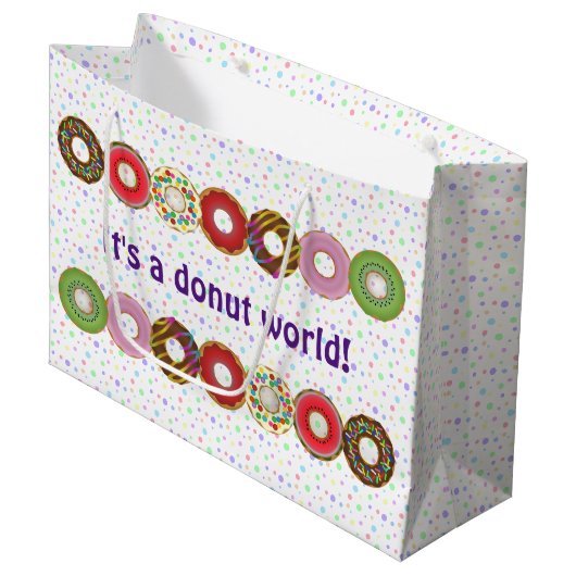 sac cadeau pour beignets de saveur (Devant Angle)