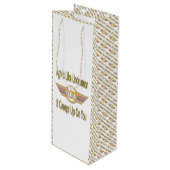 Sac Cadeau Pour Bouteille 100th cadeaux d'anniversaire drôles. L'âge est (Devant Angle)