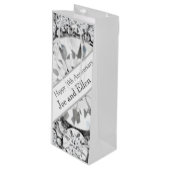 Sac Cadeau Pour Bouteille 10e anniversaire du Mariage Diamond (Devant Angle)