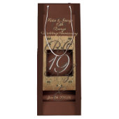 Sac Cadeau Pour Bouteille 19e anniversaire du Mariage bronze foncé (Dos)