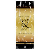Sac Cadeau Pour Bouteille 27e anniversaire du Mariage de musique (Devant)