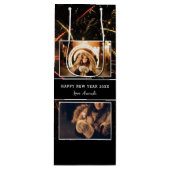 Sac Cadeau Pour Bouteille 2 Photo Collage Feu d'artifice Bonne année (Devant)