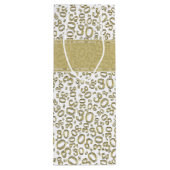 Sac Cadeau Pour Bouteille 30ème or heureux d'anniversaire et motif blanc de (Dos)