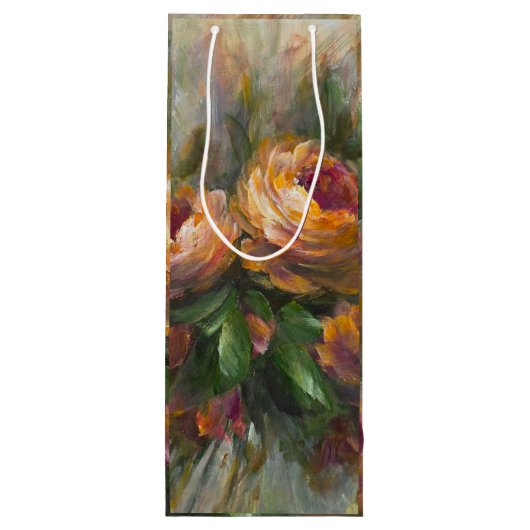 Sac Cadeau Pour Bouteille 315 Roses (Dos)