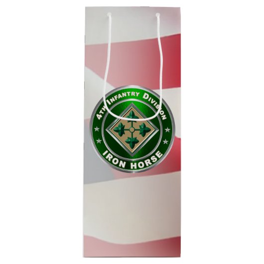 Sac Cadeau Pour Bouteille 4e division d'infanterie (Devant)