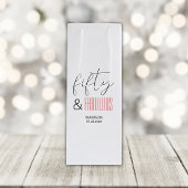 Sac Cadeau Pour Bouteille 50 et fabuleux Custom 50e Anniversaire Script mode