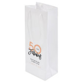 Sac Cadeau Pour Bouteille 50 et fabuleux moderne 50e anniversaire (Dos Angle)