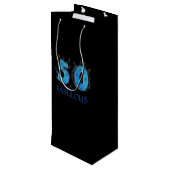 Sac Cadeau Pour Bouteille 50 et fabuleux nage 50e anniversaire (Dos Angle)