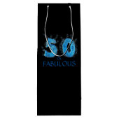Sac Cadeau Pour Bouteille 50 et fabuleux nage 50e anniversaire (Dos)