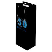 Sac Cadeau Pour Bouteille 50 et fabuleux nage 50e anniversaire (Devant Angle)