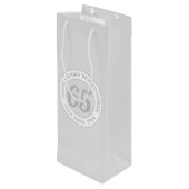 Sac Cadeau Pour Bouteille 65e anniversaire commémoratif (Dos Angle)