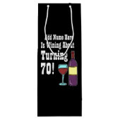 Sac Cadeau Pour Bouteille 70 70e anniversaire à l'affiche (Dos)