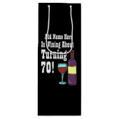 Sac Cadeau Pour Bouteille 70 70e anniversaire à l'affiche (Devant)