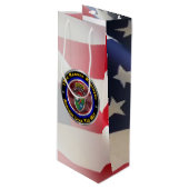 Sac Cadeau Pour Bouteille 75e régiment de Rangers : "Les Rangers mènent le c (Devant Angle)