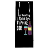 Sac Cadeau Pour Bouteille 80 80e anniversaire pour gagner (Dos)