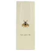 Sac Cadeau Pour Bouteille Abeille (Devant)
