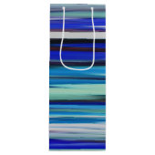 Sac Cadeau Pour Bouteille Abstract #2: Blue blur (Devant)