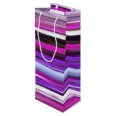 Sac Cadeau Pour Bouteille Abstrait #2 : Flou pourpre (Dos Angle)