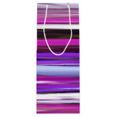 Sac Cadeau Pour Bouteille Abstrait #2 : Flou pourpre (Dos)