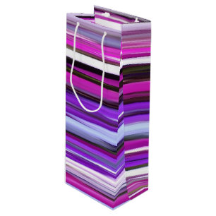 Sac Cadeau Pour Bouteille Abstrait #2 : Flou pourpre